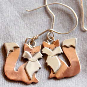 Little Red Fox Earrings